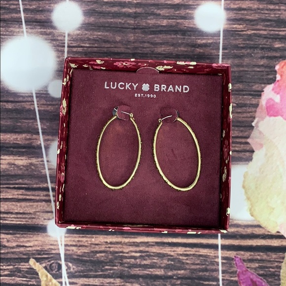 Lucky Brand Jewelry - 🍀New LUCKY BRAND🍀JWEL5272 GOLD TONE JEWELED OVAL
